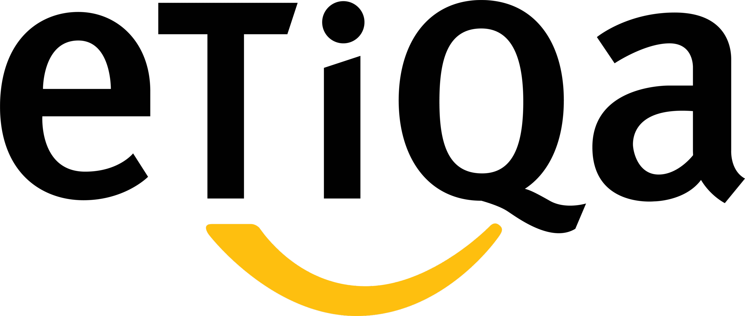 Etiqa Logo - black yellow