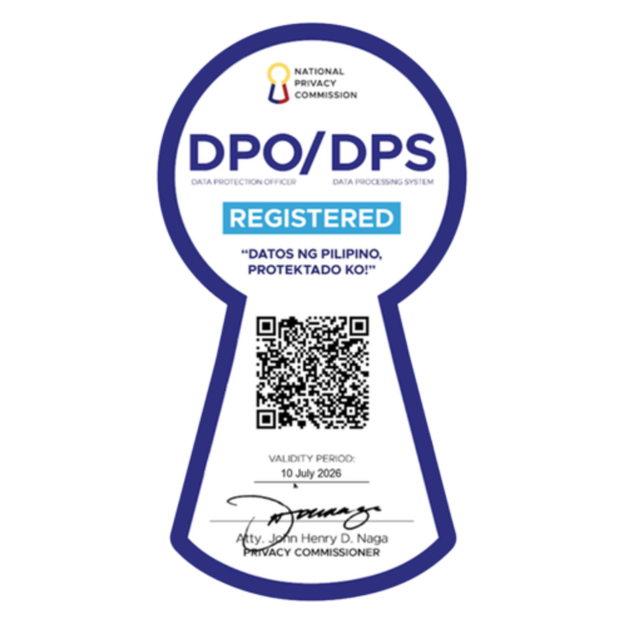 NPC Seal of Registration